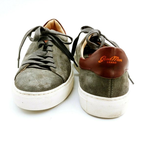 Good Man Mens‎ Lace Up Sneaker Grey Suede Cushioned - Picture 3 of 8